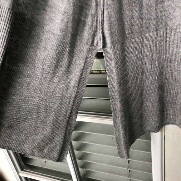 Marks & Spencer M&S Collection Cardigan Sweater Gray Side Slit Basic - Picture 3 of 8